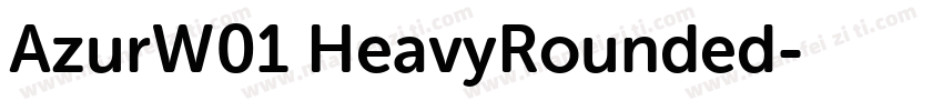 AzurW01 HeavyRounded字体转换